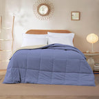 Modern Threads Down Alternative Reversible Comforter Blue/Cream Queen
