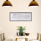 Holy Spirit You are Welcome Here Wall Decor Art 24"X10" Quote Christian Bible Verse Religious Scripture Wall Sign (Black)