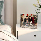 5x7 Acrylic Picture Frame 3 Pack, Clear Freestanding Double Sided Frameless Magnetic Photo Frames, Desktop Display Decor Gift