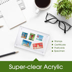 SYNTRIFIC Acrylic Frame 5x7, 5 x 7 Acrylic Picture Frame 6 PACK Clear Double Sided Magnetic Picture Frame, Free Standing Desktop Acrylic Photo Frame Display,Lucite Frame,10+10mm Thickness Magnetic