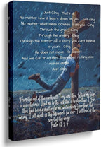 ART Jesus Canvas Wall Decor Psalm 61 2 Bible Christian Poster Psalm Bible Verse Wall Print Inspirational Bible Verse Print