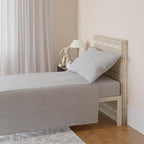 Amazon Basics 3 Piece Bed Sheets Set, 100% Cotton Jersey, Includes Super Soft, Flat and Fitted Sheets, Pillowcase, Toddler, Light Gray, Solid