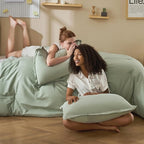Litanika Twin XL Comforter Set Sage Green, 2 Pieces Comforter Sets Soft Down Alternative Comforter All Season Quilt Blanket (66x90In Comforter & 1 Pillowcase)