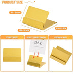 Urban Deco Table Card Holder Metal Place Card Holders Steel Card Holders for Photos, Food Signs, Memo Notes, Weddings, Restaurants, Birthday (Gold 24PK)
