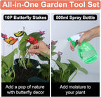 Vertical Planter, 6 Tier Stackable Strawberry Planter with Garden Tool Set, Movable Indoor/Outdoor Garden Herb Pot for Growing Vegetables and Succulents, Green