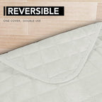 Easy-Going Sectional Couch Covers for Dogs L Shape Sofa Cover Reversible Sofa Slipcover Chaise Lounge Cover Furniture Protector Cover for Pets Dog Cat (42 x 68 inches, Ivory/Ivory)