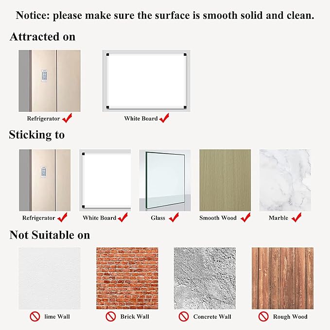 CRUGLA 12 Packs 4x6 Magnetic Picture Frames for Refrigerator， White Peel and Stick Frame Bulk, 4 by 6 Photo Holders for Fridge Dishwasher Whiteboard