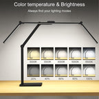 36W 3000LM Ultra Bright Architect Desk Lamp with Base, 47.4Inches Wide Tall Overhead Desk Light for Home Office, Dimmable Table Light with Remote for Desktop Working,Drafting,Reading