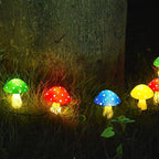 8-Pack Solar Mushroom Lights for Garden Decor, 8 Modes Waterproof Outdoor Garden Mushroom Lamp, Multi-Colored Solar LED Fairy Lights for Christmas Halloween Yard Lawn