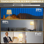 Rechargeable LED Cordless Table Lamp, 5200mAh Battery Operated, 3 Level Brightness, Portable Night Bedside Lamp, Ambient Desk Light for Home Decor, Patio, Restaurant, Dinningt (White)