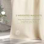 AmazerBath Shower Curtain Liner, 72x72 Beige Shower Curtain Liners, Lightweight Plastic Shower Liner, Cute PEVA Waterproof Cream Shower Curtains for Bathroom with 3 Magnets and 12 Grommets