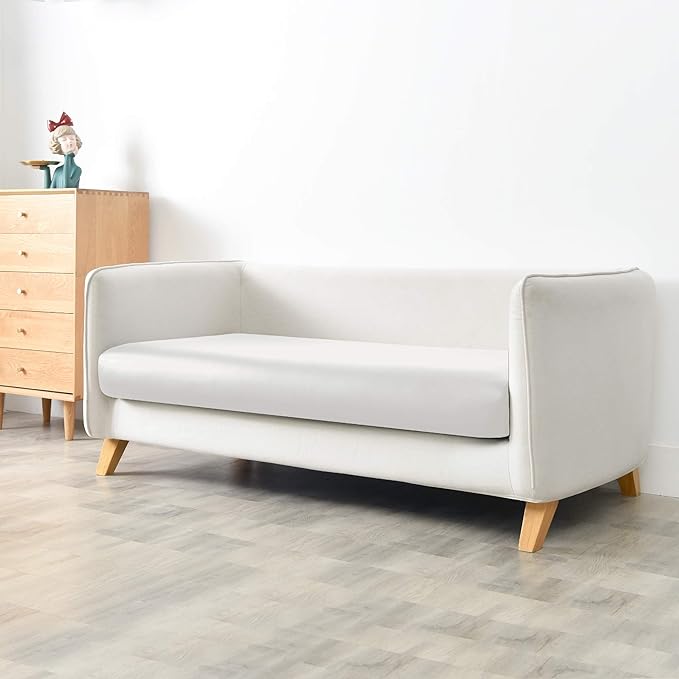 Yates Home PU Leather Couch Sofa Cushion Slipcover Water-Proof Elastic Chair RV Seat Covers Loveseat Sofa Furniture Protector Slip Cover for Settee Seater Replacement in Living Room(X-Large, Ivory)