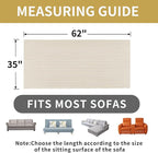 HAOMAIJIA Waterproof Couch Cover for Dogs Washable,Fuzzy Pet Couch Covers for Sofa,Thick Soft Dog Bed Cover Non-Slip Couch Covers for 2 Cushion Couch Sofa Pet Friendly (Off White, 35" x 62")