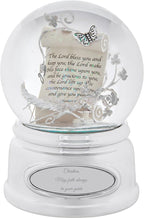 THINGS REMEMBERED Engraved Inspirational Prayer Scroll Musical Snow Globe, Plays “Amazing Grace” Music, Beautiful and Unique Gift (Free Customization)