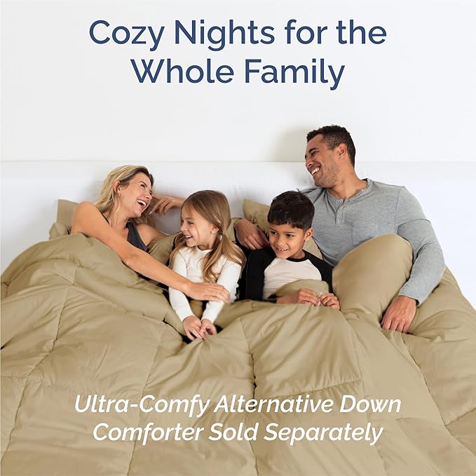 King Sheets Set 6 Piece - Includes 4 Pillowcases - Bed Sheets King Size - Soft Hotel Luxury Bedding - Cooling, Comfy, Fade Free & Breathable - 1 Flat & 1 Fitted & 4 Pillowcases w/ Deep Pockets - Beige