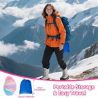 Rainbow Princess Bed Canopy for Girls, Mosquito Net Bed Canopy for Twin/Full/Queen Size Bed, Hanging Bed Net, Bedroom Decor with Hanging Kit, Easy Install Travel Canopy with Storage Bag