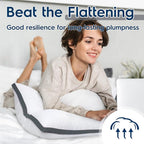 viewstar King Size Pillows Set of 2, Pillows King Size 2 Pack for Sleeping, Pillows with Down Alternative for Back and Side Sleepers, Fluffy Bed Pillows for Bed, Machine Washable, Dark Grey, 20" x 34"