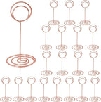 Table Number Holders 20Packs - 3.35 Inch Table Number Stands Place Card Holder for Wedding Party Graduation Reception Restaurant Home Photo Picture Office Memo (Rose Gold, 3.35")