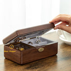 BELLA GLOBE Golden Decorative Howls Moving Castle Music Box Anniversary Jewelry Gifts Crystal Glass Observation Chamber Jewelry Box with Necklace Hooks Thinking of You Birthday Gifts for Women