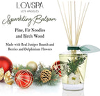 LOVSPA Reed Diffuser Set, Sparkling Balsam Scented Oil Diffuser with Sticks, Home Fragrance Accessories for Bathroom Shelf Decor, Aroma Diffusers for Home or Office Desk, USA Made