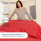 Queen Size 4 Piece Sheet Set - Comfy Breathable & Cooling Bed Sheets Set - Hotel Luxury Bedding for Women, Men, Kids, Teens, Boys & Girls - Deep Pockets, Ultra-Soft and Wrinkle Free - Oeko-Tex - Red