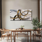 SOUGUAN Canvas Wall Art - Black and White Artwork - Abstract Graffiti Painting - Wall Art for Living Room Bedroom Kitchen Home Wall Decorations 20x40 Inch