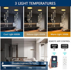 Mini Chandelier Modern Pendant Lights LED Bubble Crystal Kitchen Island Light Fixtures Gold Mini Pendant Lighting for Kitchen Island Dining Room Bedroom Bar Dimmable Ceiling Hanging Lights 2700K 6000K