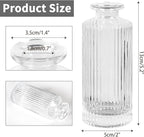 Glass Bud Vases Set of 20, Living Bud Vases, Small Bud Vase in Bulk, Mini Flowers Vases for Centerpiece, Vintage Decorative Vase Set for Table Decorations, Wedding Reception, Home Decor (Clear)