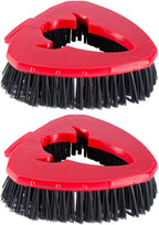 2 Pack Scrub Brush Head Replacement Compatible with O Cedar EasyWring Spin Mop 1-Tank System, Floor Scrubber Head, Shower Scrub Brush with Hard Bristles for Cleaning & Scrubbing