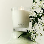 NEST New York Scented Classic Candle, Indian Jasmine - 8.1 oz - Up to 60-Hour Burn Time - Reusable Glass Vessel