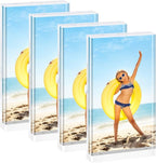4 Pack 4×6 Magnetic Acrylic Picture Frames - 10+10mm thick Vertical Free Standing Tabletop Display Aesthetic for Bedroom or Office Memory & Gift Perfection
