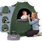 Hiccapop Daydreamer Blackout Tent for Pack and Play, Patented Portable Crib Tent, Blackout Canopy Crib Cover, Sleep Pod for Kids