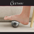 Cryosphere Massage Ball Hot Cold Roller Ball - Fast Muscle Pain Relief - Stainless Steel Balls for Heat or Ice Therapy - Feet Pain - Plantar Fasciitis- Back Ache - Foot Massager - 60 mm Ice Roller