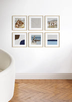 HAUS AND HUES Square Picture Frames 16 x 16 Set of 15 - Photo Gallery Wall Frame Set, Wood 16x16 Frames, 16 x 16 Frames Gallery Wall Set, 16x16 Frame with Mat, Square Frames 16x16 (Beige Oak Frames)