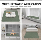 Easy-Going Sectional Couch Covers for Dogs L Shape Sofa Cover Reversible Sofa Slipcover Chaise Lounge Cover Furniture Protector Cover for Pets Dog Cat (42 x 68 inches, Greyish Green/Greyish Green)