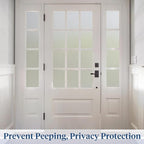 Haton Window Privacy Film Frosted Glass for Bathroom, Static Cling UV Sun Blocking Window Clings, Opaque Decorative Coverings Removable Sticker Heat Control Tint for Home Door, Pure 23.6" x 118.1"
