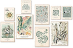 KBKBART 9 PCS Sage Green Wall Art - Eclectic Decor, Abstract Posters for Room Aesthetic, Matisse Wall Art for Bedroom