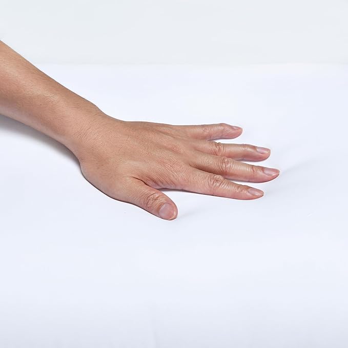 Amazon Basics Down Alternative Pillow for Back Side Sleepers, Medium Density, Standard Size, 26" x 20", 2-Pack, White