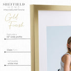 Sheffield Home 9 Piece Gallery Wall Frame Set, 11x14 Inch, Gold
