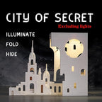 White Secret Realm No.9 Castle Building Block，Architecture Building Blocks（660PCS Gifts for Adults and Kids