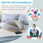 QUEEN ROSE Reading Pillow for Gaming, Lap Desk Pillow for Sitting in Bed or Sofa, Compact Arm Support Pillow for Reading, Playing or Crocheting, Cooling Grey