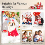 Custom Canvas Prints With Your Photos, Customized Picture On Canvas Print, Personalized Wall Framed Gifts for Family Anniversary Baby Pet Wedding Christmas Graduation Decor for Men/Women 8 x 8in