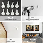 KAIRNE Framed Halloween Canvas Wall Art,Dark Witch Crow Prints,Black Cat Painting,Horror Gothic Pictures Set of 3 (16”X24”),Scary Halloween Wall Decor for Party Living Room Bedroom Office Decoration