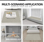 Easy-Going Sectional Couch Covers for Dogs L Shape Sofa Cover Reversible Sofa Slipcover Chaise Lounge Cover Furniture Protector Cover for Pets Dog Cat (42 x 68 inches, Beige/Beige)