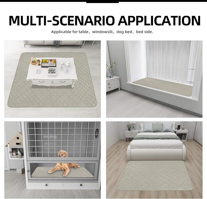 Easy-Going Sectional Couch Covers for Dogs L Shape Sofa Cover Reversible Sofa Slipcover Chaise Lounge Cover Furniture Protector Cover for Pets Dog Cat (42 x 52 inches, Beige/Beige)