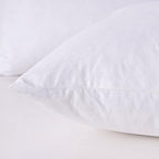 Throw Pillow Inserts, Set of 2 Down Feather Pillows Inserts Bed and Couch Pillows Cotton Cover, 24x24 Inches