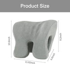 HOMBYS Memory Foam Neck Support for Office Chair, Supportive Headrest Pillow for Neck Pressure Relief Improved Posture for Working Chair, Car, Sofa, Plane and Travel