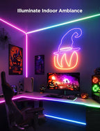 Govee RGBIC Neon Lights, LED Smart Neon Rope Light 2 Works with Matter, Alexa, Google Assistant, Custom DIY Neon Strip Lights for Bedroom and Wall Decor, Softer Material, 16.4ft, White