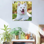 Personalized Photo to Canvas Print - Canvas Prints With Your Photos on Custom Wall Art for Bedroom, Living Room, Wedding Baby Pet Family Picture Framed Wall Art (16" W x 16" H)