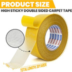 ADHES Double Sided Carpet Tape for Area Rugs – 2 Inch x 30 Yards, Heavy Duty Adhesive, Residue-Free, Rug Gripper for Hardwood Floors, Tile, and Carpeted Surfaces